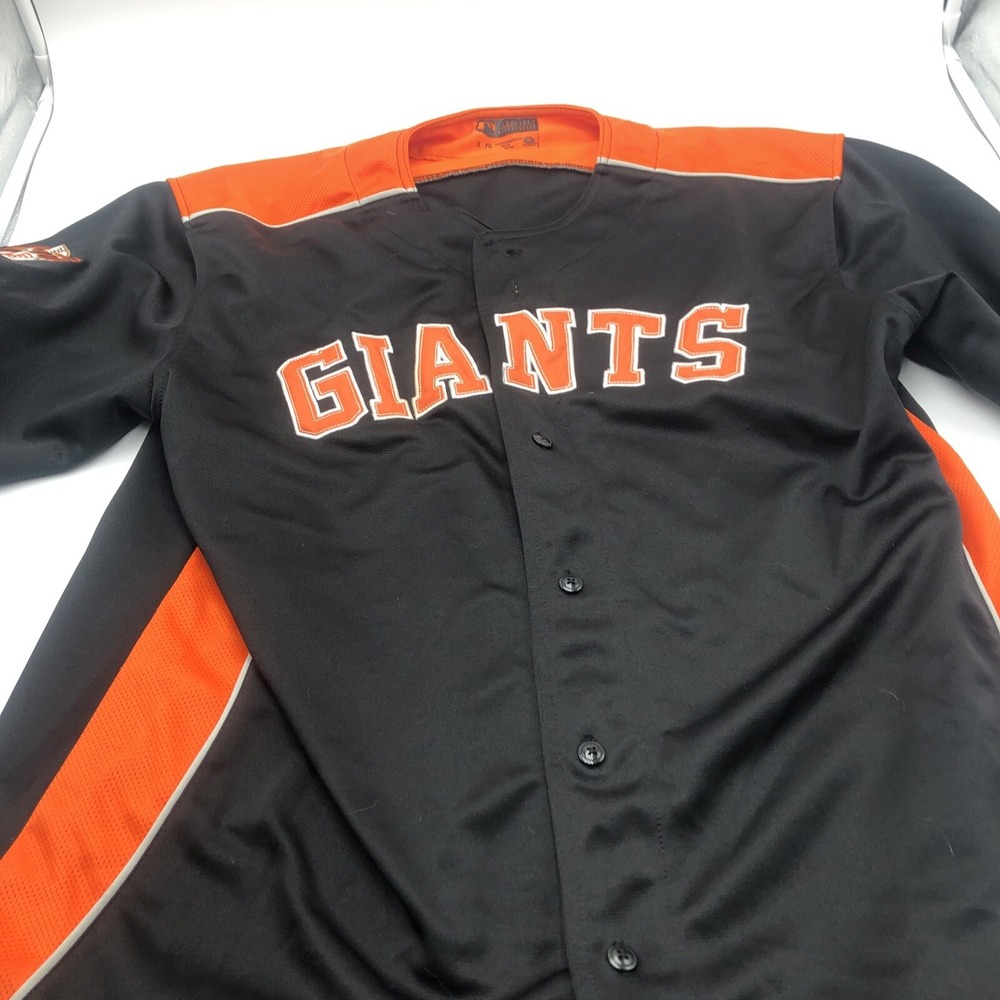 Vintage True Fan San Francisco Giants Jerzy Button Up Shirt Adult Preowned XL